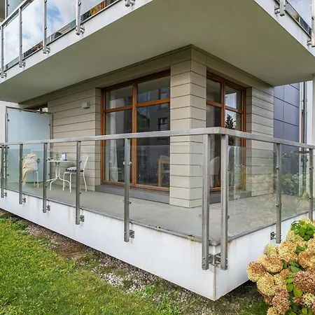 公寓 Bursztynowa Sopocka Przystan Z Wanna By Praia Apartments - 300 M Do Plazy Parking Ergo Arena 索波特