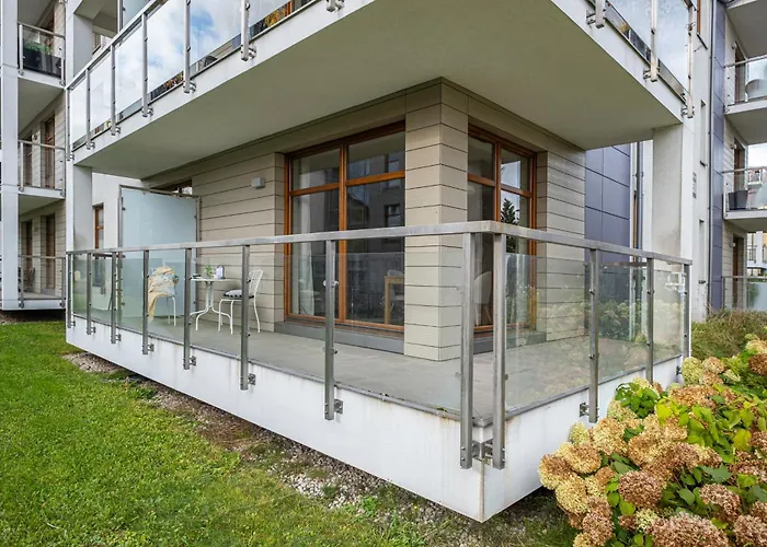 公寓 Bursztynowa Sopocka Przystan Z Wanna By Praia Apartments - 300 M Do Plazy Parking Ergo Arena 索波特